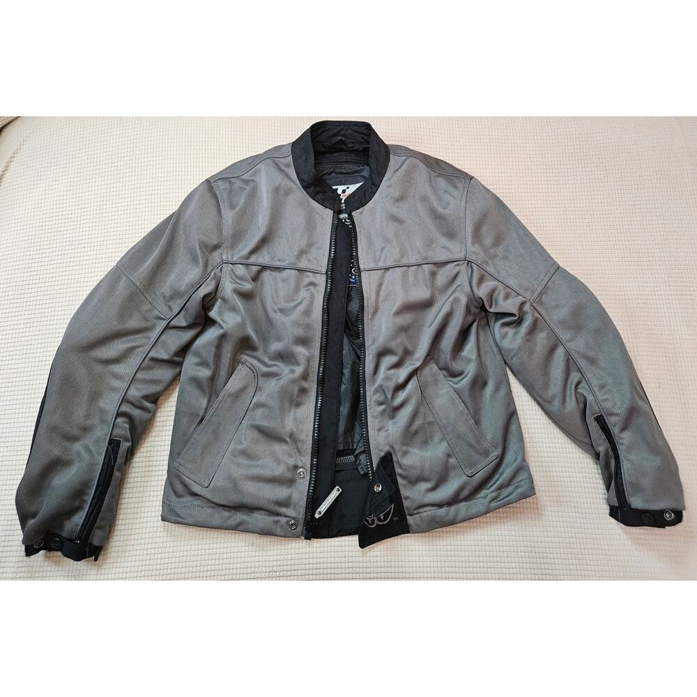 MotoGP Apparel Women's Small Mesh Motorcycle Riding Jacket Gray